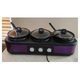 Bella Triple slow cooker buffet and serving