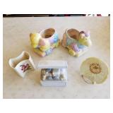 Vintage baby planter assortment