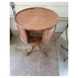 Antique book end table