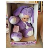 Porcelain bunny baby from the 90s new in box