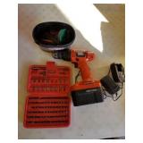 Black and decker cordless drill and bits