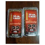 100 rounds of Hornady 30gr 22mag v-max