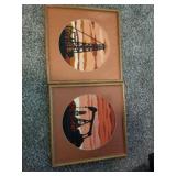 2 cross stitch pictures