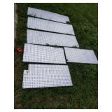 3 16in x48in , 3 16in x 32in galvanized peg board