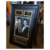 Jonny Cash and Elvis Presley picture with signed