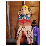 Vintage heman costume and assorted Halloween