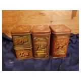 Vintage metal canisters
