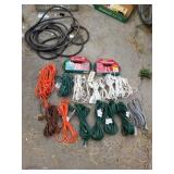 Assorted extension cords