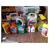 Assorted garage chemicals