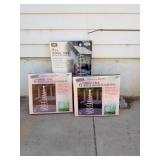 3 6ft spiral trees new in box