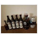 Assorted beer bottles
