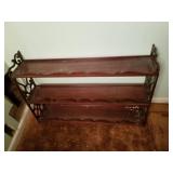 Wood shelf 36in x 7in x 27in