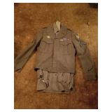 Vintage WWII army uniform