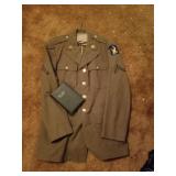 Vintage world war 2 army coat and bible