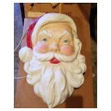 Vintage blow mold large santa head
