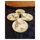 Vintage Norcrest china snack set