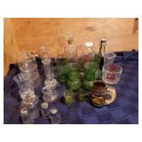 Assorted glassware