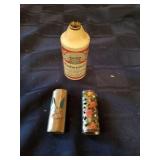 Vintage Budweiser lighter and Indian silver