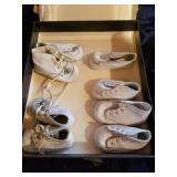 Antique leather baby shoes