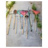 Assorted garden tools