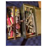 Tool box with assorted tools
