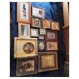 Assorted wall hangings