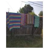 4 hand made Afghans