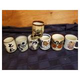 Vintage oriental coffee cups