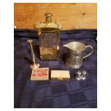 Vintage musical Fred Roberts decanter and
