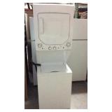White GE Stack Washer Dryer T2B