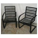 2 NEW Ft Walton Patio Motion Black Chairs