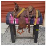Horse Saddle w Rack Y9A