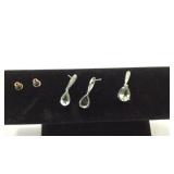 Green Amethyst and 10K White Gold Set KJC
