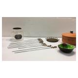 Portuguese Casserole, Brass Skewers, Dish K8C