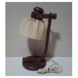 Vintage Wood Table Lamp (Hyssna-Sweden) U7E