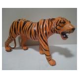 Large Leather-Wrapped Tiger Figure U7D