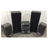 4 Speakers w/ a Sony Stereo K