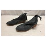 Dedra Suede Metallic Booties (7.5) Q10D