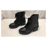 Lupe Faux Leather Combat Boots (6.5) Q10D
