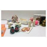 Frog Bookends, Bunny Ceramics, TY Beanie K9C