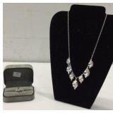 Amethyst and Sterling Ring and Necklace YJC