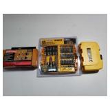 2 Dewalt Bit Sets & Craftsman Router Bit Set X15A