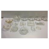 Assortment of Glass Trays & Dishes T7A