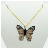 $200  Butterfly Shaped Natural Leaf  Necklace