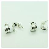 S/Sil 2 Pairs Of Earrings