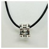 $200 S/Sil Bead With Cord Necklace