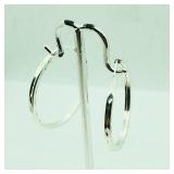 S/Sil Hoop  Earrings