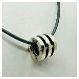 $160 S/Sil Bead With Cord Necklace
