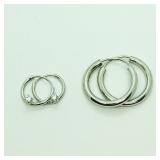 S/Sil Lot Of Two Earrings Earrings