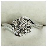$200 S/Sil 7 Diamond  Ring